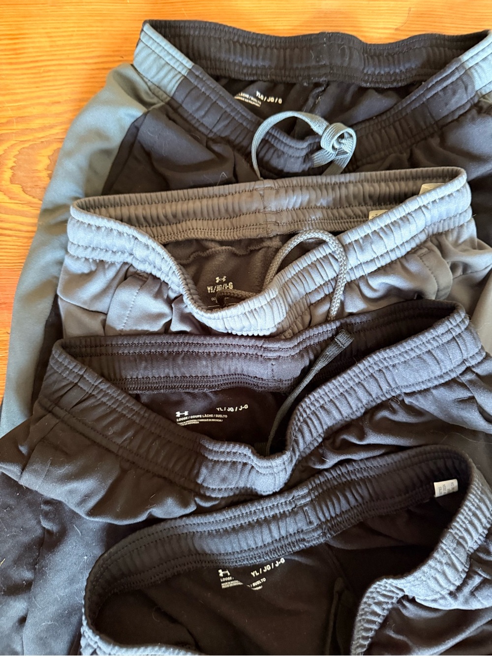 Under Armour Kids Black and Gray Jogger Pants Set - 4 Pack - Picture 3 of 3
